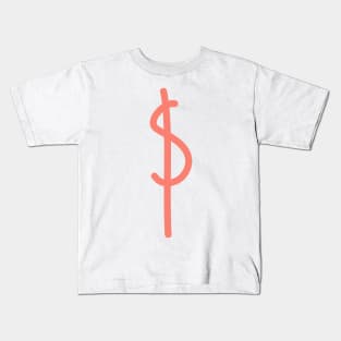 The Dollar Currency or buck, bill, greenback, one, single, bank note, big one, folding money, dollar bill Kids T-Shirt